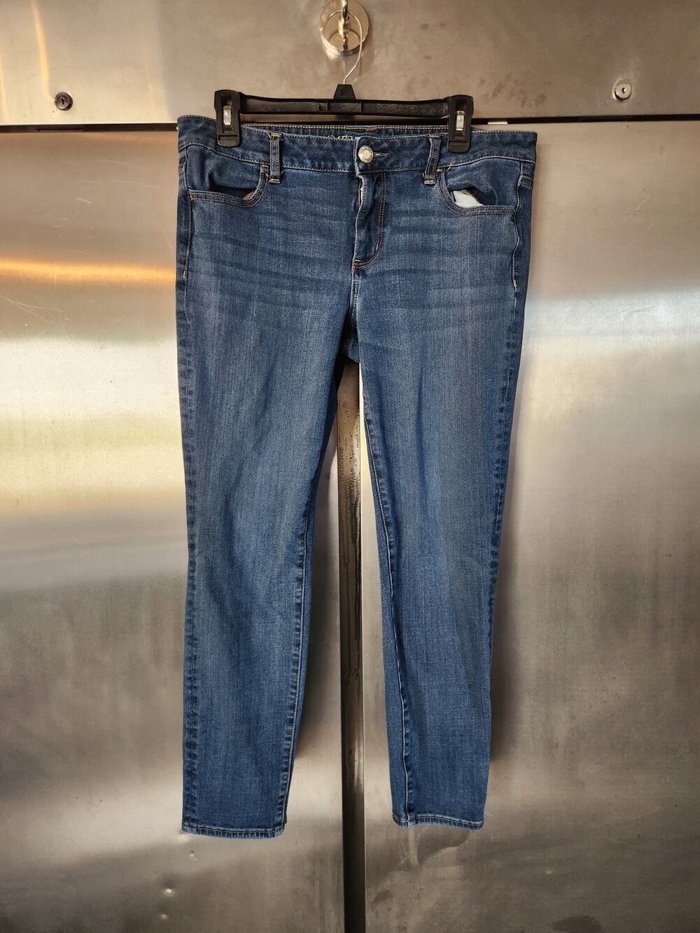 American Eagle Super Stretch Jegging Size 14 Regular | Dark Wash Denim